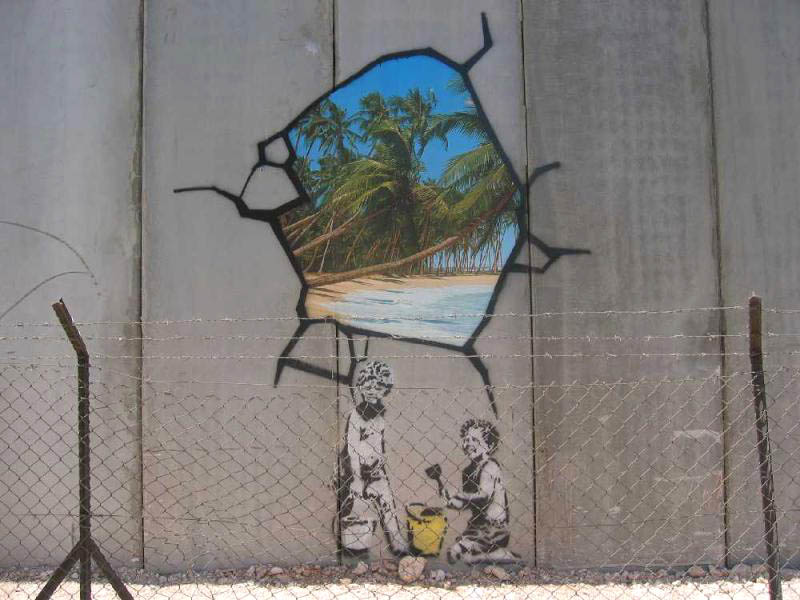 Banksy - barriera di separazione israeliana