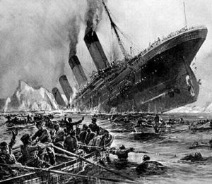 Titanic - L'affondamento in un dipinto d'epoca di Willy Stöwer