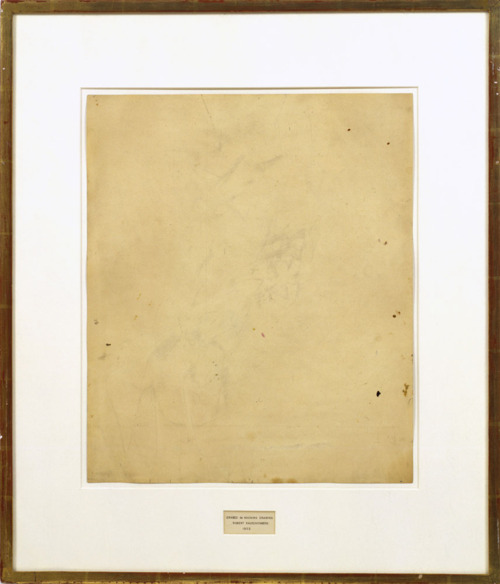 Erased de Kooning Drawing