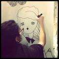 La Fille Bertha – live painting nella boutique Pathos di Alghero