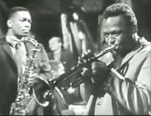 John Coltrane and Miles Davis