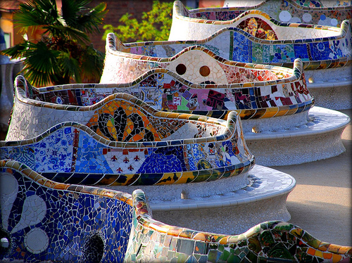 Park Guell - panchina ondulata