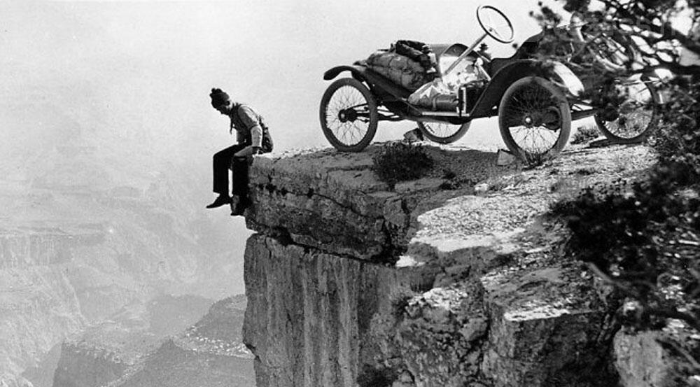 Parking at the Grand Canyon - 1914