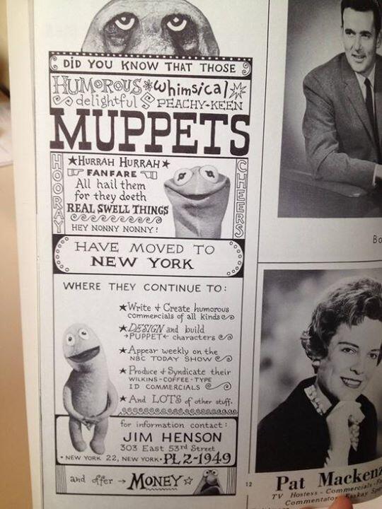 1963 Pubblicità dei Muppets