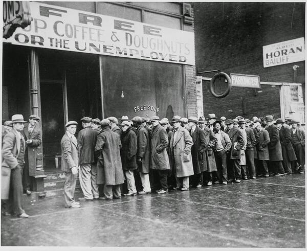 Mensa di Al Capone durante la Grande Depressione, Chicago, 1931