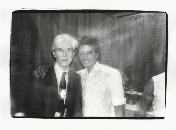 Andy Warhol e Michael Jackson, 1979