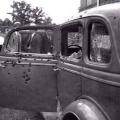 La macchina di Bonnie e Clyde dopo che furono uccisi, 1934
