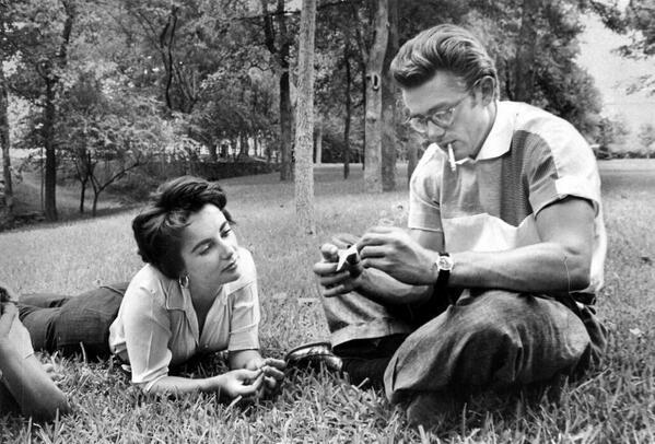 Elizabeth Taylor e James Dean, 1955