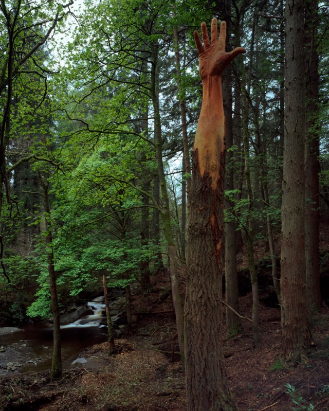 "Giant Hand" dell'artista gallese Simon O'Rourke