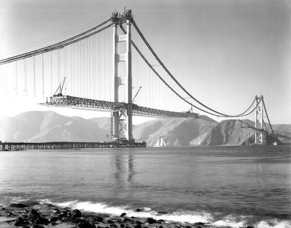 Golden Gate in costruzione - 1937