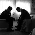 John F. Kennedy e Robert F. Kennedy, Los Angeles, 1960. Foto di Hank Walker