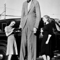 Robert Wadlow – The Giant of Illinois, is the tallest  – 272 cm- person in history. C. 1940