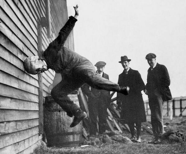 Testing Football Helmets - 1912