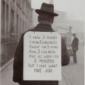 cercatore di lavoro nel 1930
