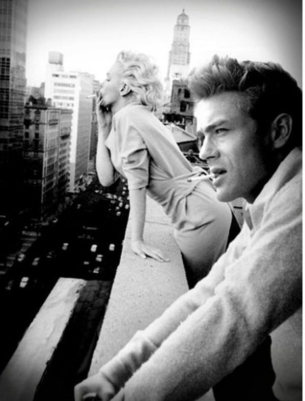 Marilyn Monroe e James Dean a New York