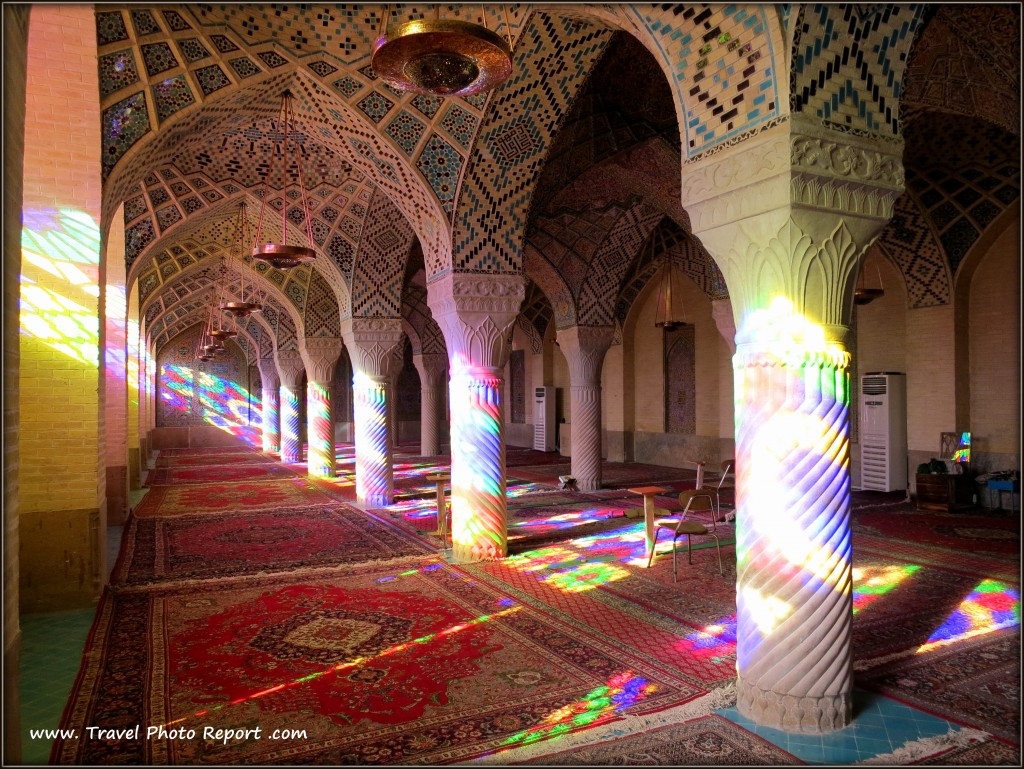 La moschea Nasir al-Mulk in Iran