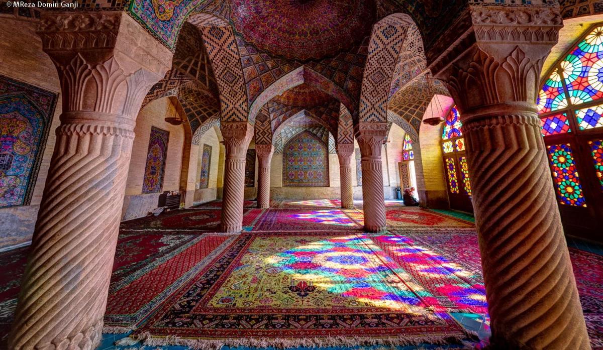 La moschea Nasir al-Mulk in Iran