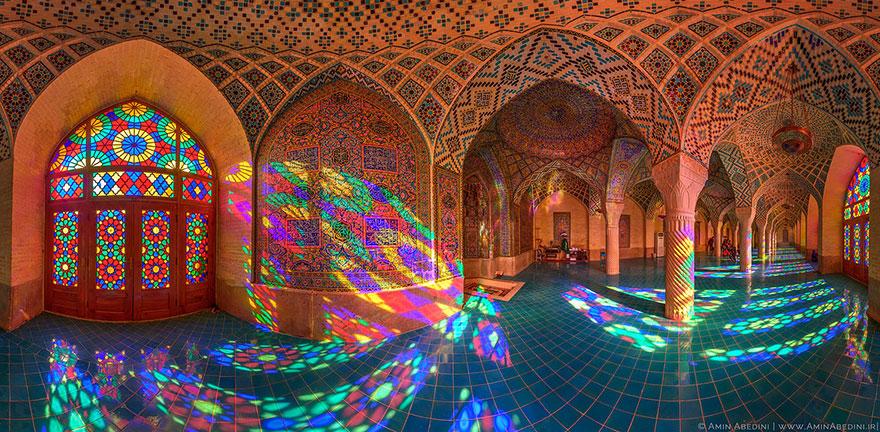La moschea Nasir al-Mulk in Iran
