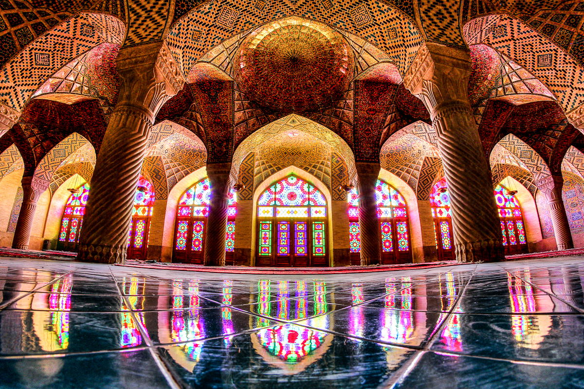 La moschea Nasir al-Mulk in Iran