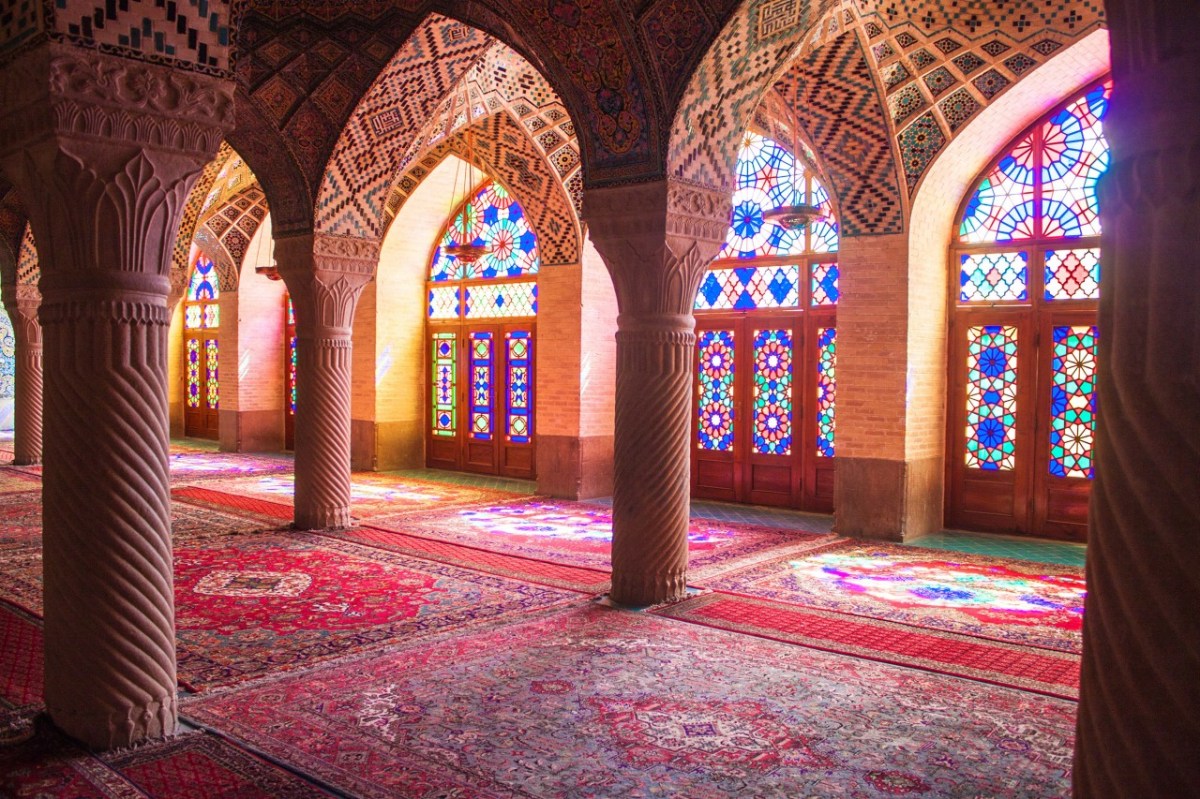La moschea Nasir al-Mulk in Iran