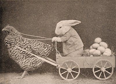 una vecchia cartolina di Pasqua