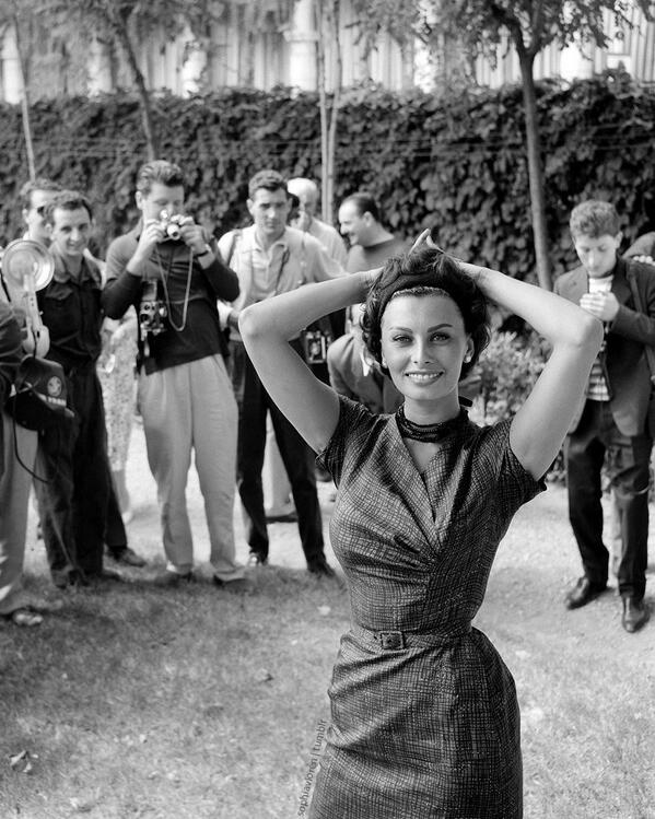 Sophia Loren al Festival di Venezia, 1958