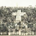 Credenti celebrano la messa di Pasqua al Municipal Stadium nel 1939