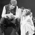 Harrison Ford e Carrie Fisher sul set di Star Wars, 1976