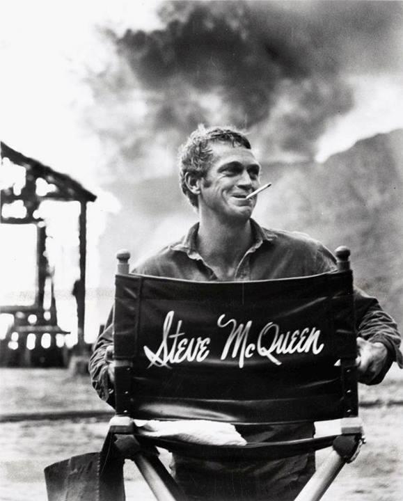 Steve McQueen sul set di Nevada Smith, 1966