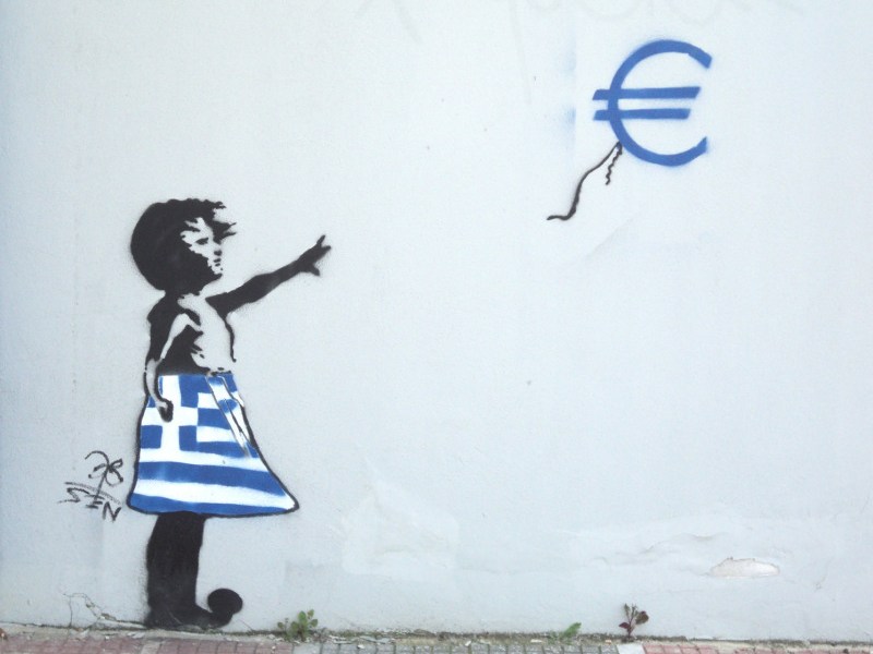 Banksy Euro girl by Absent