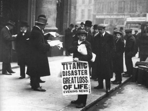 Il giorno dopo il disastro del Titanic. Londra, 16 aprile 1912