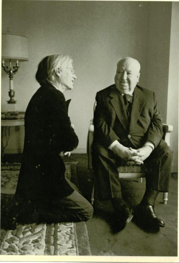 Andy Warhol e Alfred Hitchcock, 1974
