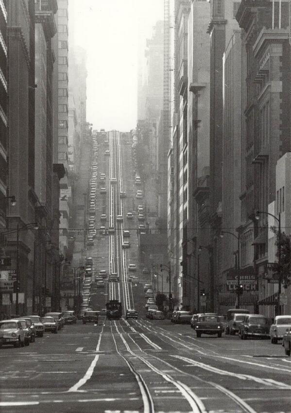 Una strada della California, San Francisco, 1964