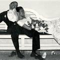 Gli Obama il giorno del loro matrimonio, 1992