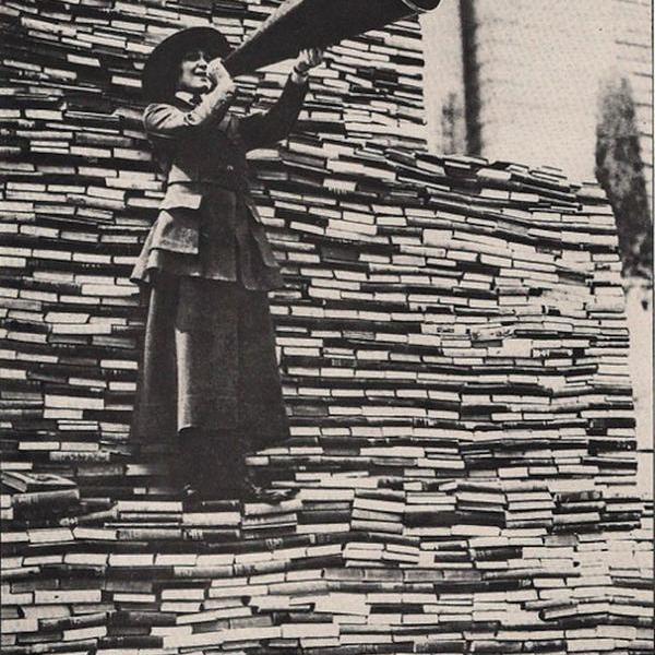 All'inizio del 1910, una donna chiede libri in donazione alla Biblioteca Pubblica di New York sulla Fifth Avenue