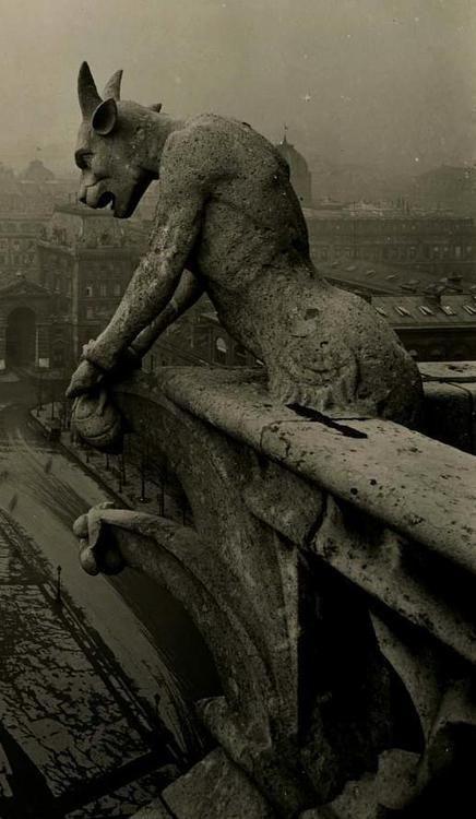 Pierre Yves-Petit (Yvon), 1920 - Gargoyle at Notre Dame