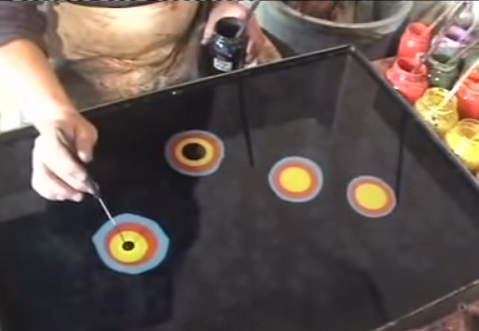 Pittura sull'acqua - Ebru