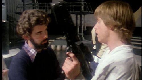 Mark tells George that his blaster DOES NOT say %22Zazzle's space gun%22 on the side and that the prop guys want it back