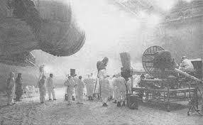 The fans that were set up to blow the sand. Fed by two beefy chaps with shovels, this made a very effective sandstorm