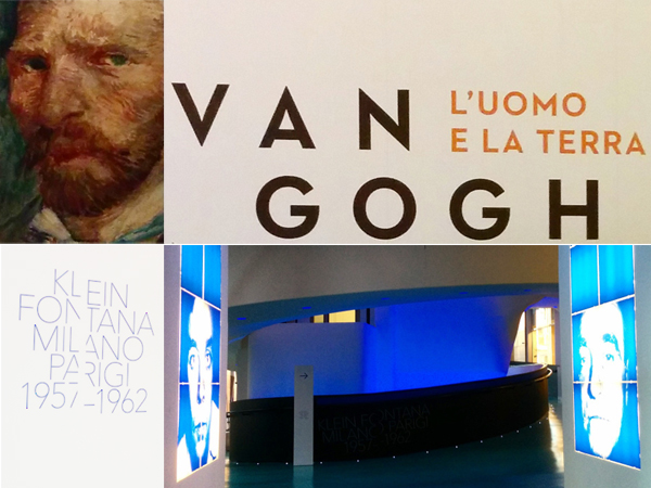 Milano - Mostre Van Gogh e Klein Fontana