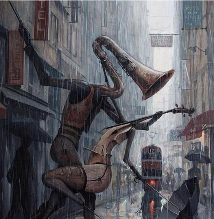 "Life is a dance in the rain" dell'artista rumeno Adrian Borda