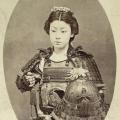 Un quadro incredibile di un Samurai Donna nel 1800