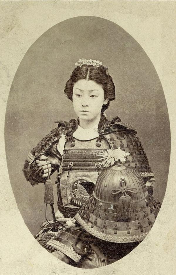 Un quadro incredibile di un Samurai Donna nel 1800