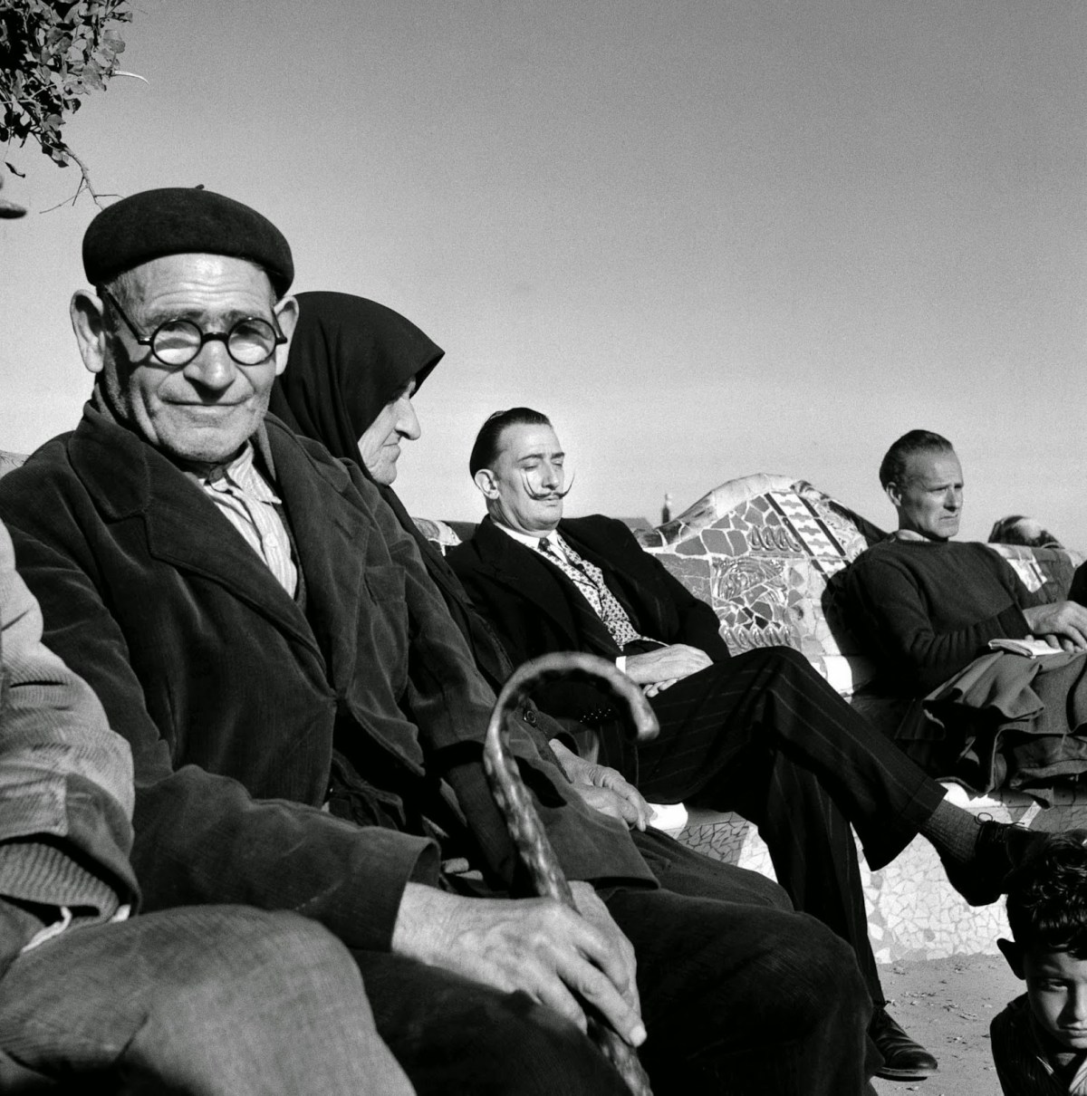 Dalì al Parc Guell - Foto di Francesc Català-Roca