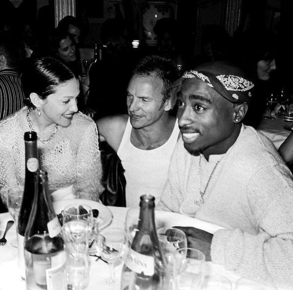 Madonna, Sting e Tupac Shakur nel 1994