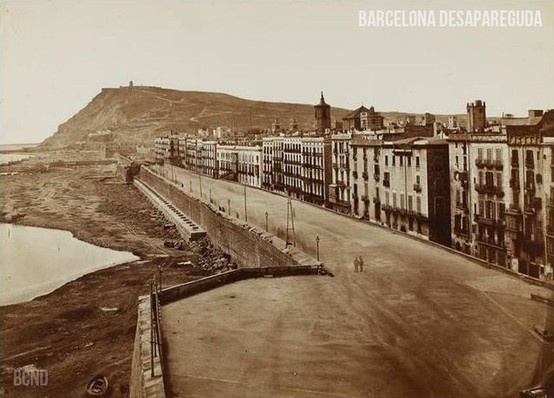 Muralla del Mar. 1874. Fotografia di Juan Martí.