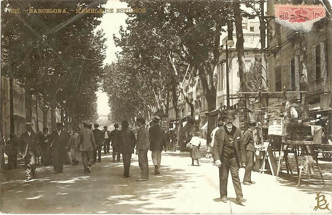 Rambla de los Estudios. Lluis Bartrina. Archivio Andreu Valldeperas