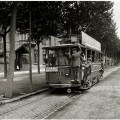 Tram linea ferroviaria Collblanch-Sants. Barcellona, c.1920