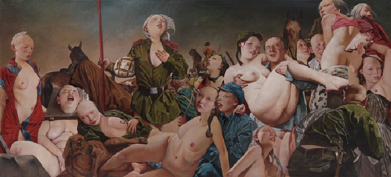 Dipinto dell'artista mongolo Wei Dong