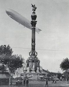 Lo Zeppelin sopra Barcelona nel 1933